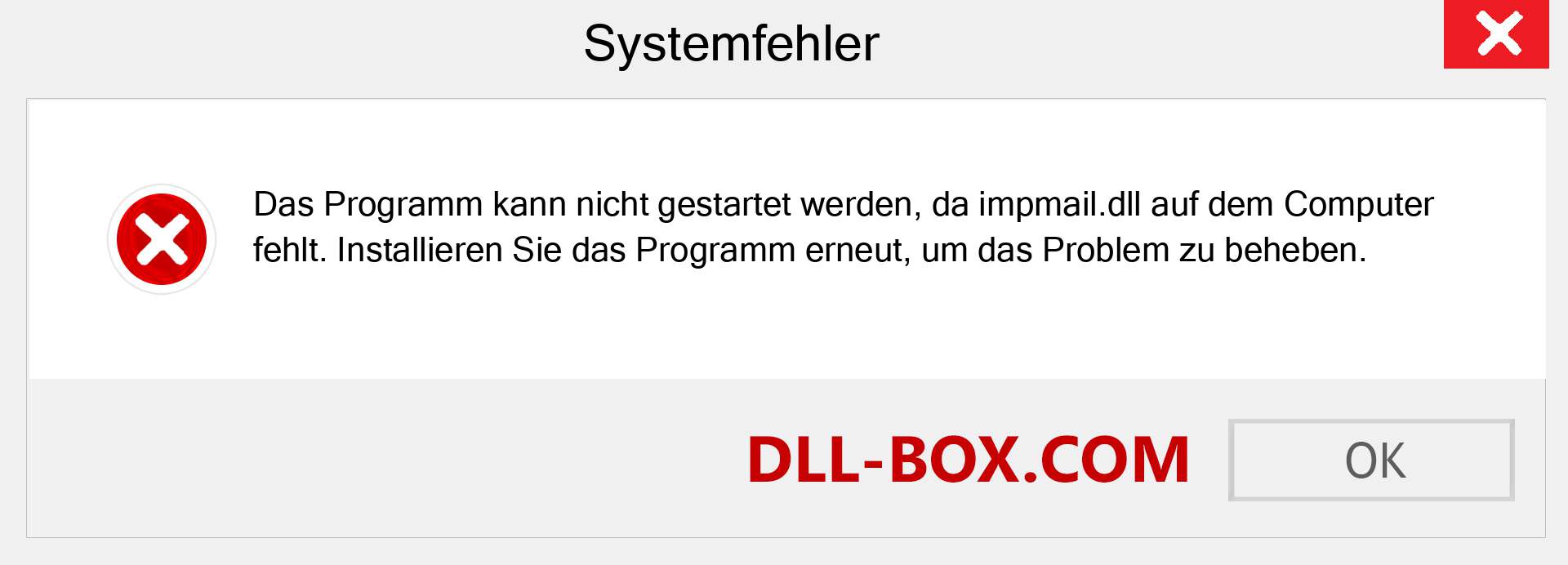 impmail.dll-Datei fehlt?. Download für Windows 7, 8, 10 - Fix impmail dll Missing Error unter Windows, Fotos, Bildern