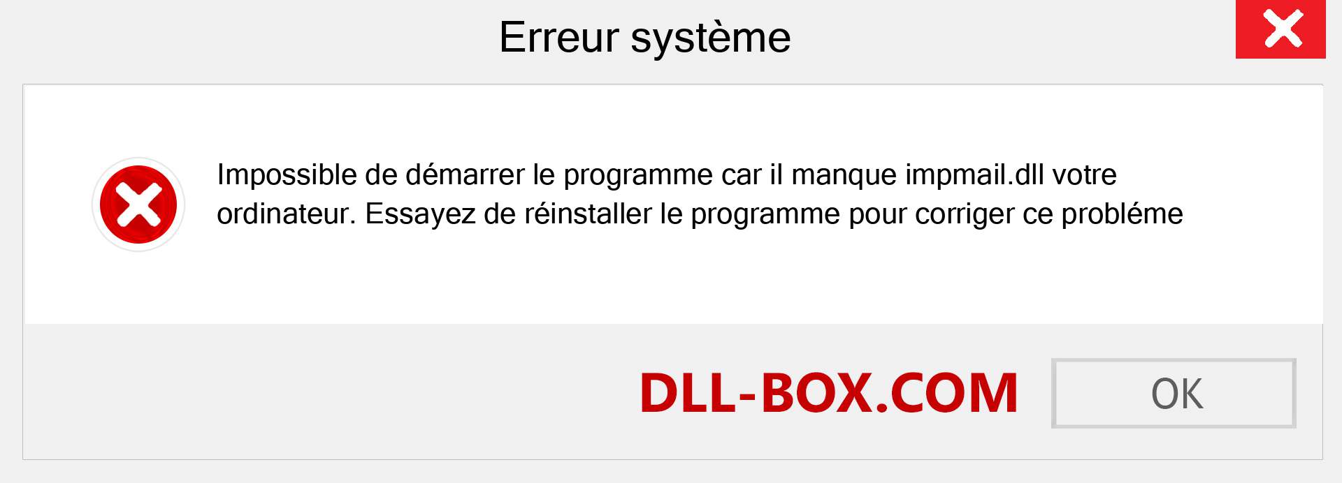 Le fichier impmail.dll est manquant ?. Télécharger pour Windows 7, 8, 10 - Correction de l'erreur manquante impmail dll sur Windows, photos, images